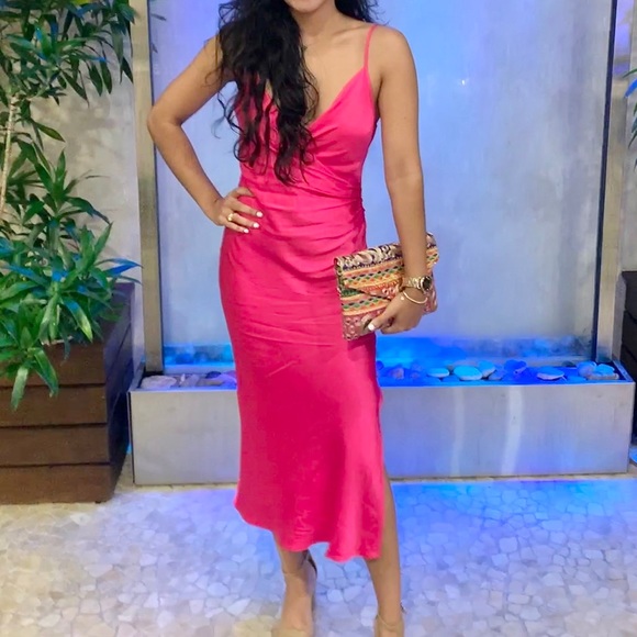 Zara Draped Lingerie Style Slip Dress - Picture 1 of 2